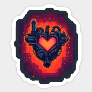 Pixel Love Sticker